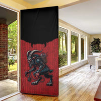 Western Yoke Door Cover Krampus Christmas Horror Style - Wonder Print Shop
