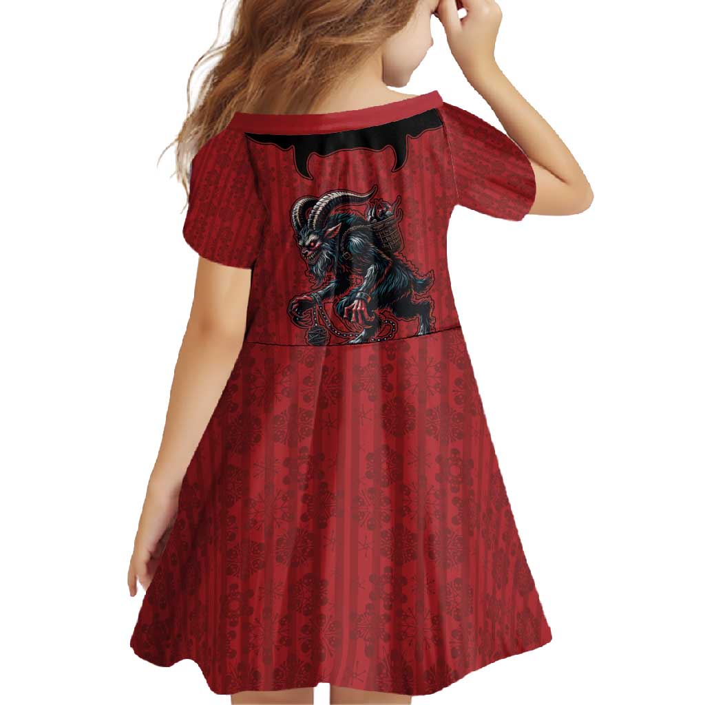 Western Yoke Family Matching Mermaid Dress and Hawaiian Shirt Krampus Christmas Horror Style - Wonder Print Shop