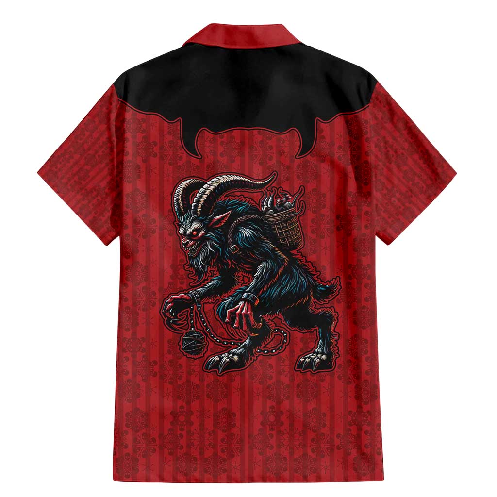 Western Yoke Family Matching Mermaid Dress and Hawaiian Shirt Krampus Christmas Horror Style - Wonder Print Shop