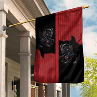 Western Yoke Garden Flag Krampus Christmas Horror Style - Wonder Print Shop