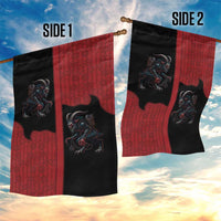 Western Yoke Garden Flag Krampus Christmas Horror Style - Wonder Print Shop
