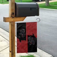 Western Yoke Garden Flag Krampus Christmas Horror Style - Wonder Print Shop