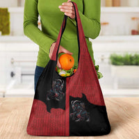 Western Yoke Grocery Bag Krampus Christmas Horror Style - Wonder Print Shop