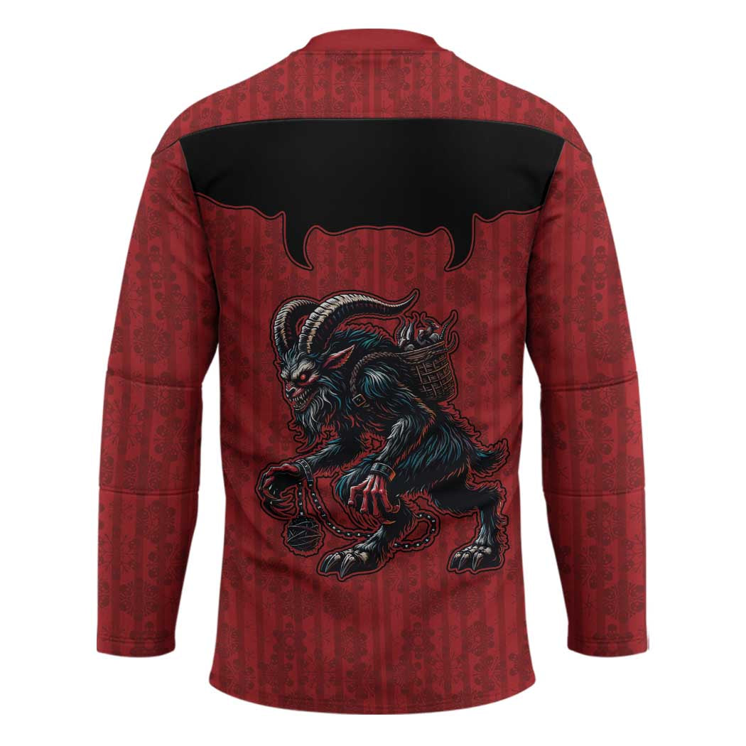 Western Yoke Hockey Jersey Krampus Christmas Horror Style - Wonder Print Shop