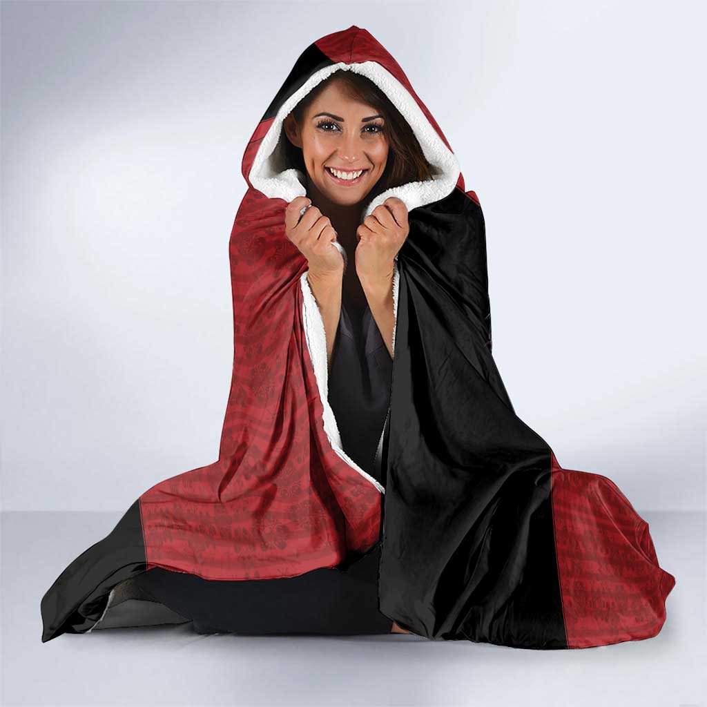 Western Yoke Hooded Blanket Krampus Christmas Horror Style - Wonder Print Shop