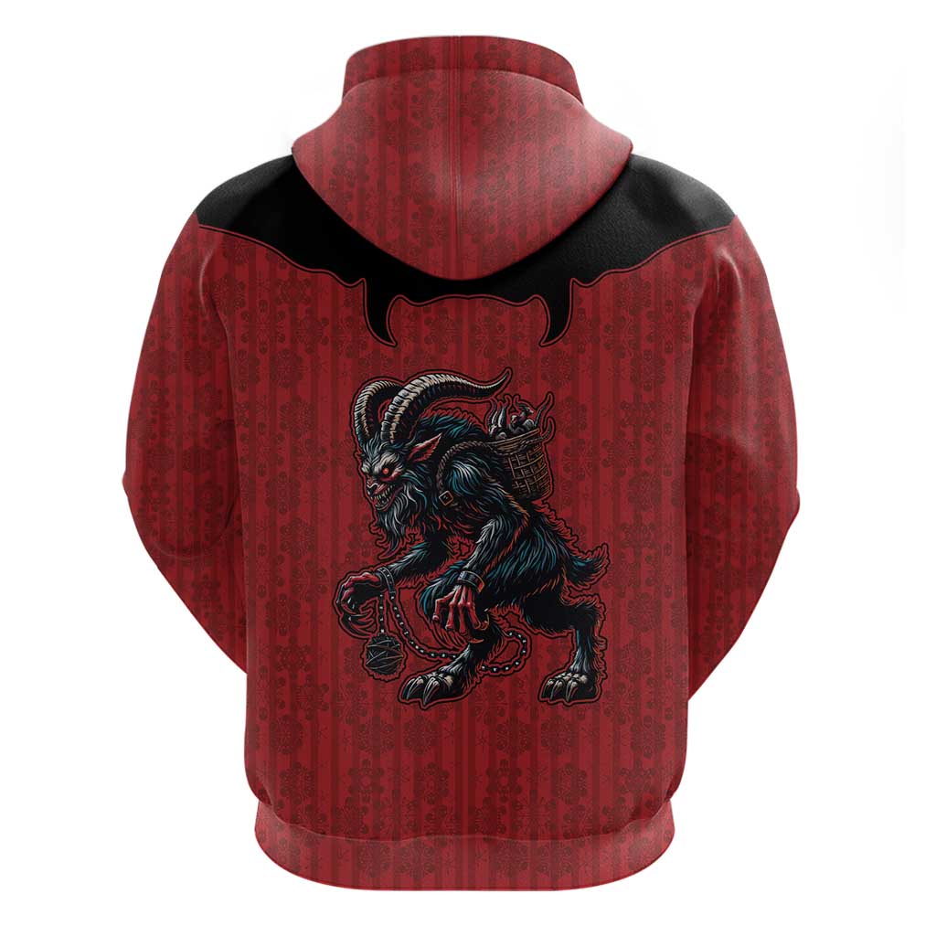 Western Yoke Hoodie Krampus Christmas Horror Style - Wonder Print Shop