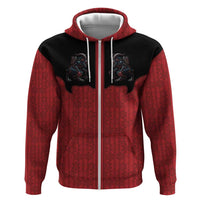 Western Yoke Hoodie Krampus Christmas Horror Style - Wonder Print Shop