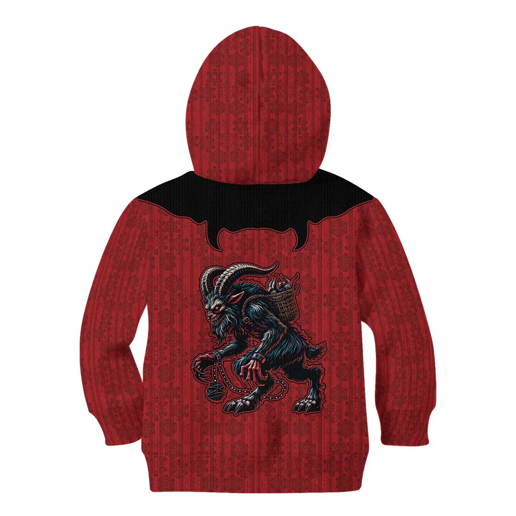 Western Yoke Kid Hoodie Krampus Christmas Horror Style - Wonder Print Shop