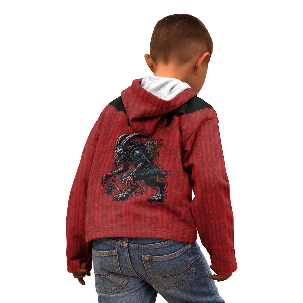 Western Yoke Kid Hoodie Krampus Christmas Horror Style - Wonder Print Shop