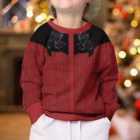 Western Yoke Kid Ugly Christmas Sweater Krampus Christmas Horror Style - Wonder Print Shop