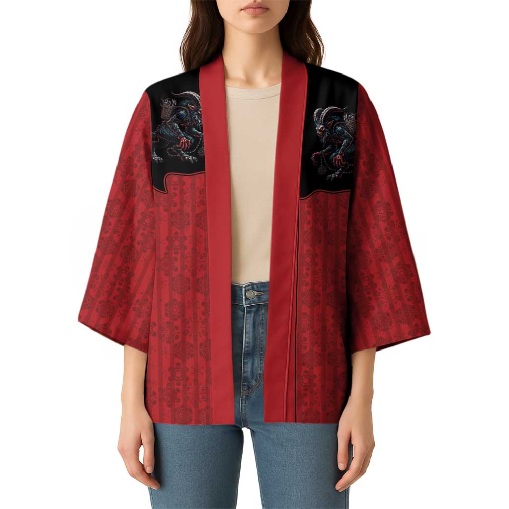 Western Yoke Kimono Krampus Christmas Horror Style - Wonder Print Shop