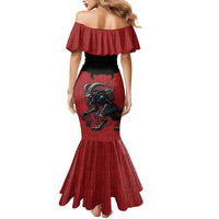 Western Yoke Mermaid Dress Krampus Christmas Horror Style - Wonder Print Shop