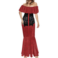 Western Yoke Mermaid Dress Krampus Christmas Horror Style - Wonder Print Shop
