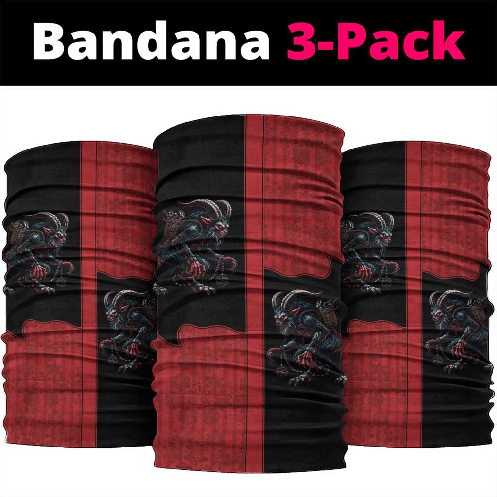 Western Yoke Neck Gaiter Krampus Christmas Horror Style - Wonder Print Shop