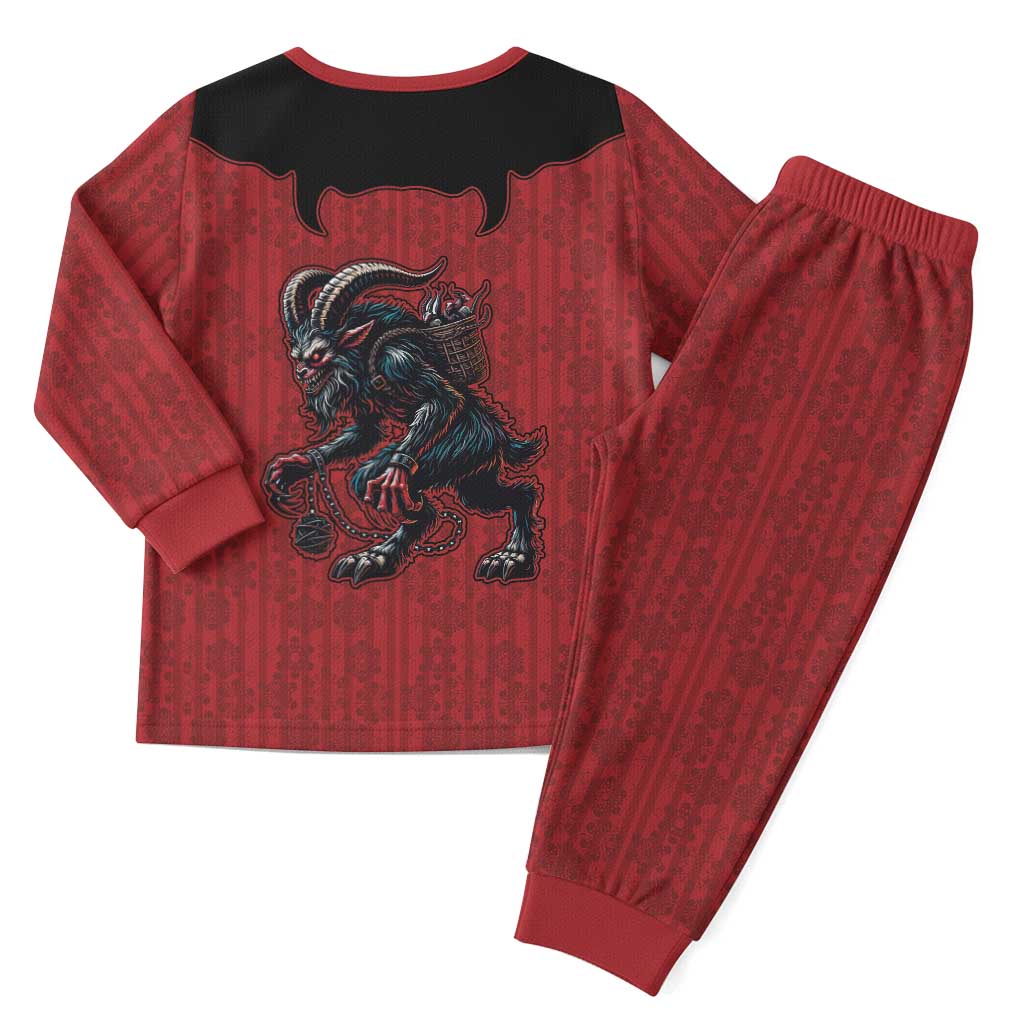 Western Yoke Christmas Pajama Set Krampus Christmas Horror Style - Wonder Print Shop