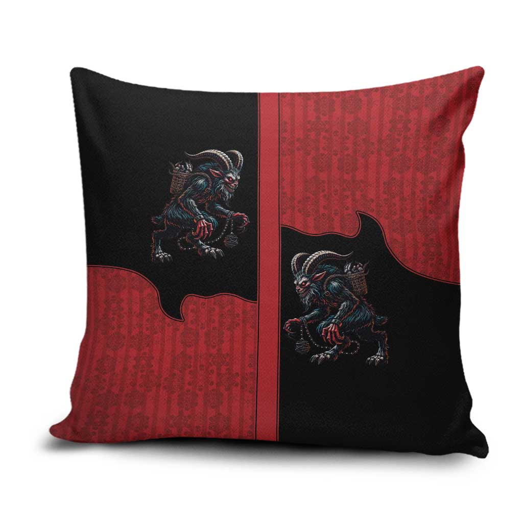 Western Yoke Pillow Cover Krampus Christmas Horror Style - Wonder Print Shop