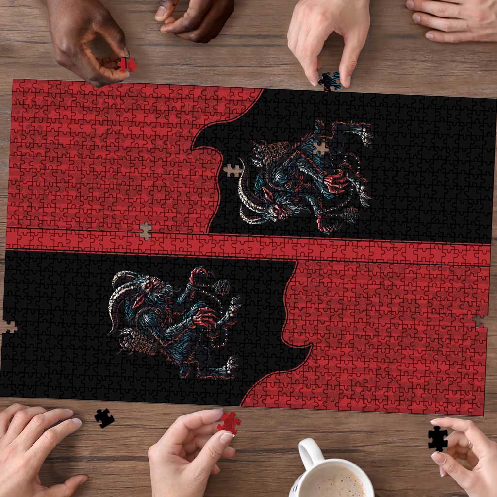 Western Yoke Puzzle Krampus Christmas Horror Style - Wonder Print Shop