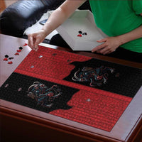 Western Yoke Puzzle Krampus Christmas Horror Style - Wonder Print Shop