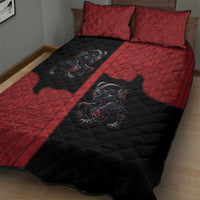 Western Yoke Quilt Bed Set Krampus Christmas Horror Style - Wonder Print Shop