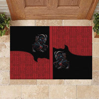 Western Yoke Rubber Doormat Krampus Christmas Horror Style - Wonder Print Shop
