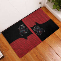 Western Yoke Rubber Doormat Krampus Christmas Horror Style - Wonder Print Shop