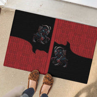 Western Yoke Rubber Doormat Krampus Christmas Horror Style - Wonder Print Shop