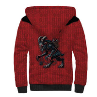 Western Yoke Sherpa Hoodie Krampus Christmas Horror Style - Wonder Print Shop
