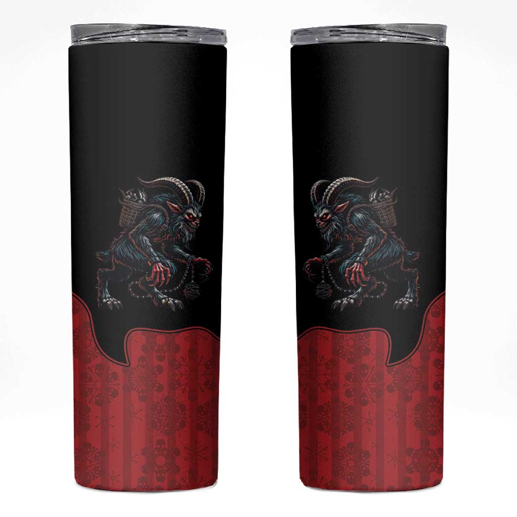 Western Yoke Skinny Tumbler Krampus Christmas Horror Style - Wonder Print Shop