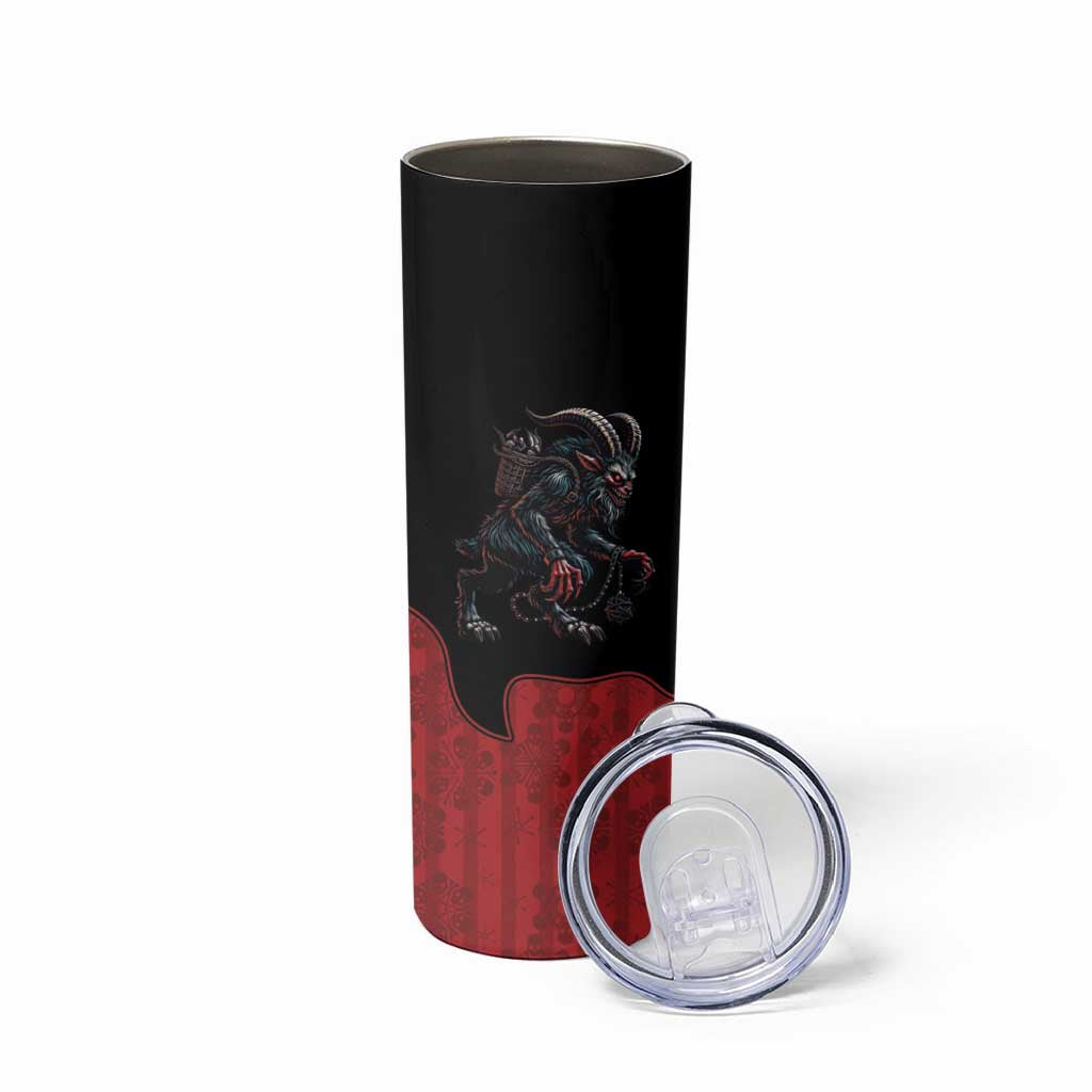 Western Yoke Skinny Tumbler Krampus Christmas Horror Style - Wonder Print Shop
