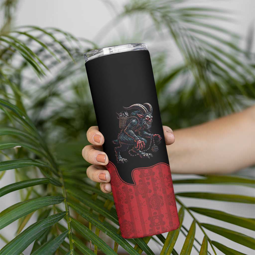 Western Yoke Skinny Tumbler Krampus Christmas Horror Style - Wonder Print Shop