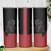Western Yoke Skinny Tumbler Krampus Christmas Horror Style - Wonder Print Shop