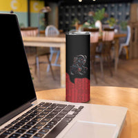 Western Yoke Skinny Tumbler Krampus Christmas Horror Style - Wonder Print Shop