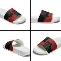 Western Yoke Slide Sandals Krampus Christmas Horror Style - Wonder Print Shop