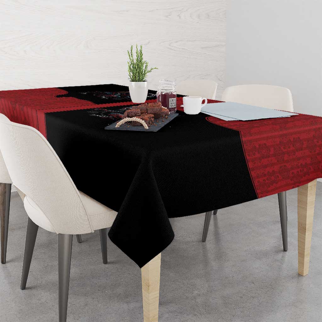 Western Yoke Tablecloth Krampus Christmas Horror Style - Wonder Print Shop