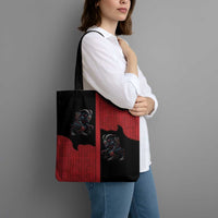 Western Yoke Tote Bag Krampus Christmas Horror Style - Wonder Print Shop