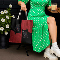 Western Yoke Tote Bag Krampus Christmas Horror Style - Wonder Print Shop