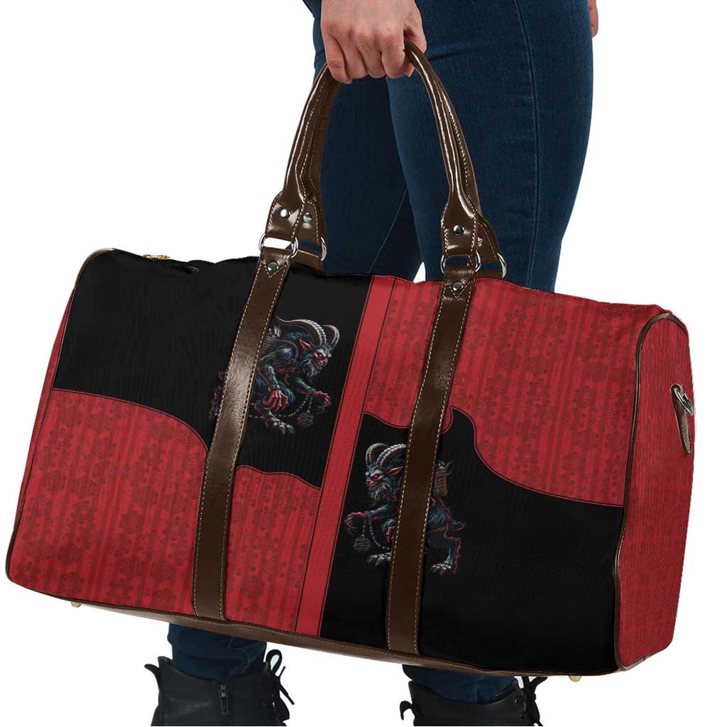 Western Yoke Travel Bag Krampus Christmas Horror Style - Wonder Print Shop