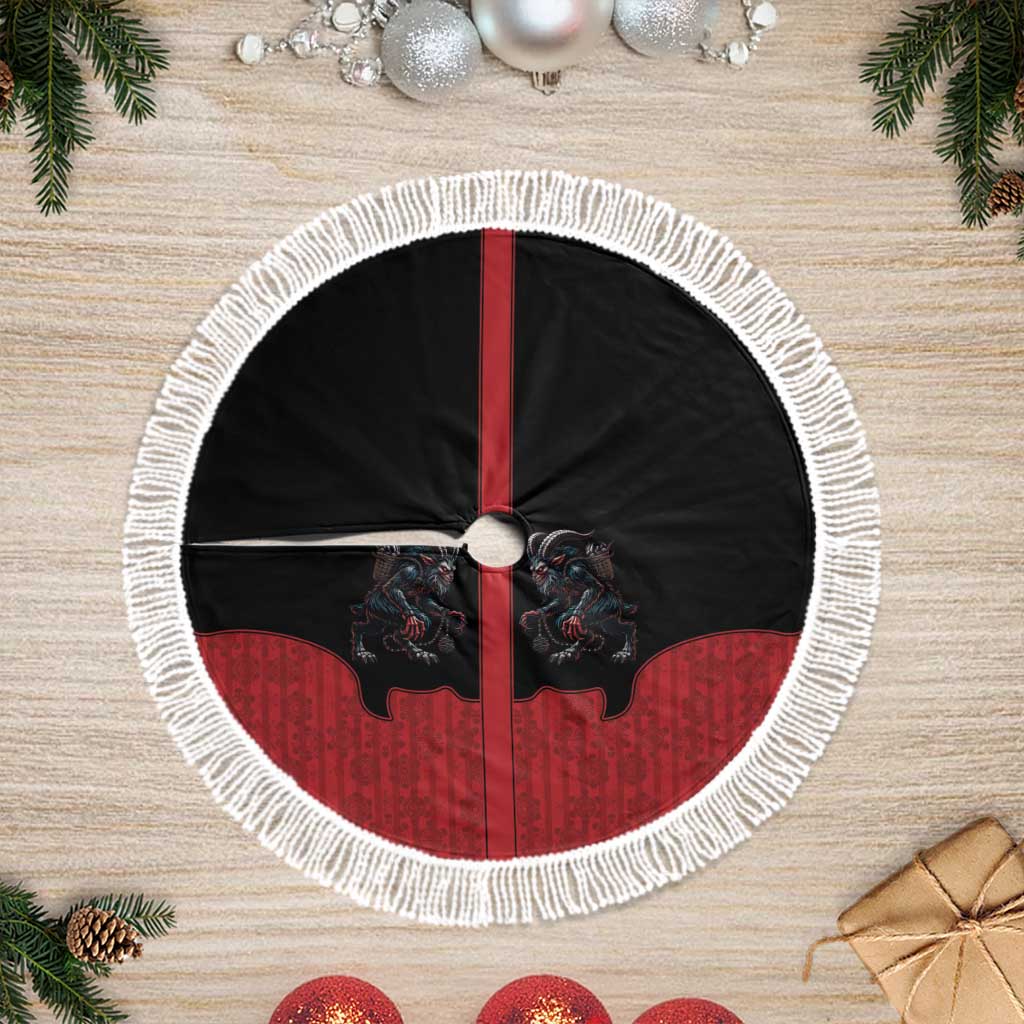 Western Yoke Tree Skirt Krampus Christmas Horror Style - Wonder Print Shop