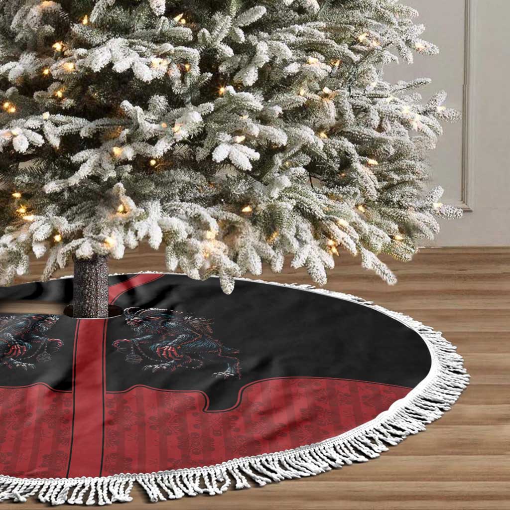 Western Yoke Tree Skirt Krampus Christmas Horror Style - Wonder Print Shop