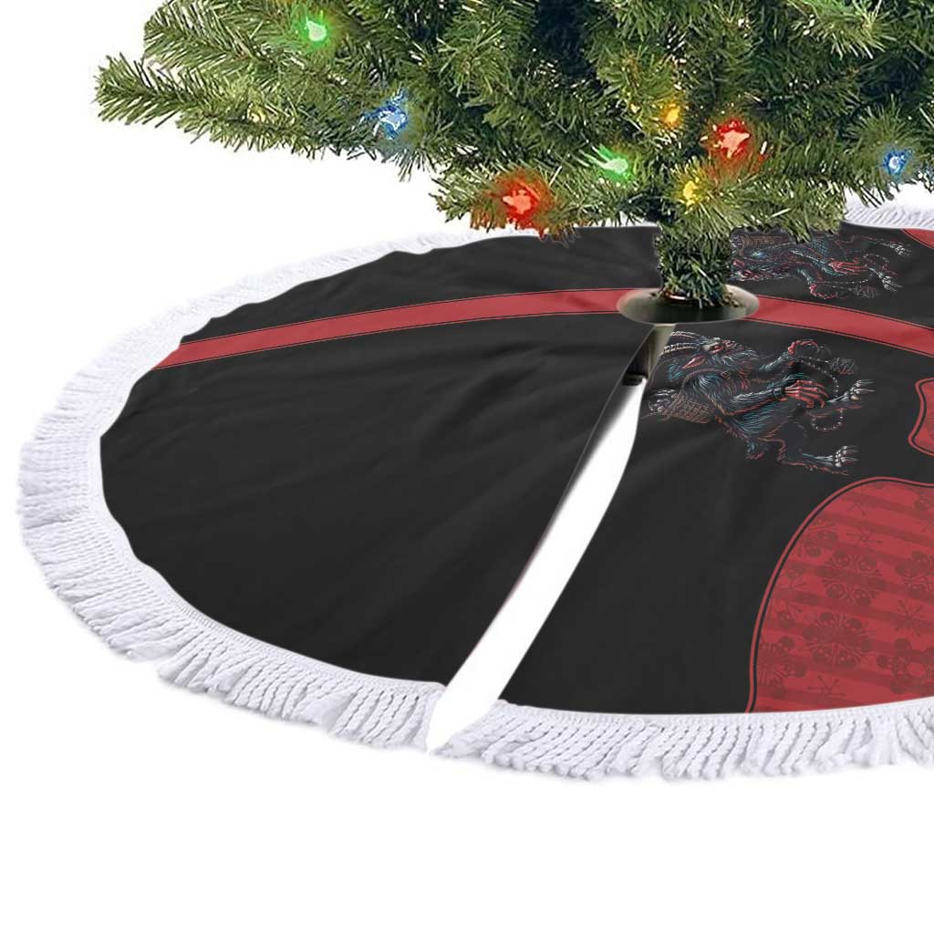 Western Yoke Tree Skirt Krampus Christmas Horror Style - Wonder Print Shop