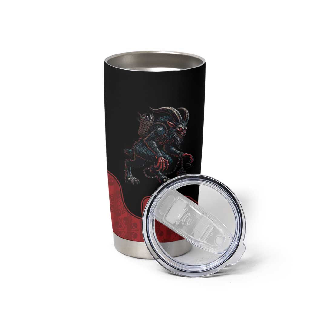 Western Yoke Tumbler Cup Krampus Christmas Horror Style - Wonder Print Shop