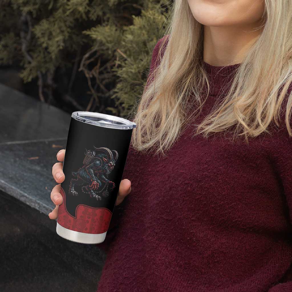 Western Yoke Tumbler Cup Krampus Christmas Horror Style - Wonder Print Shop