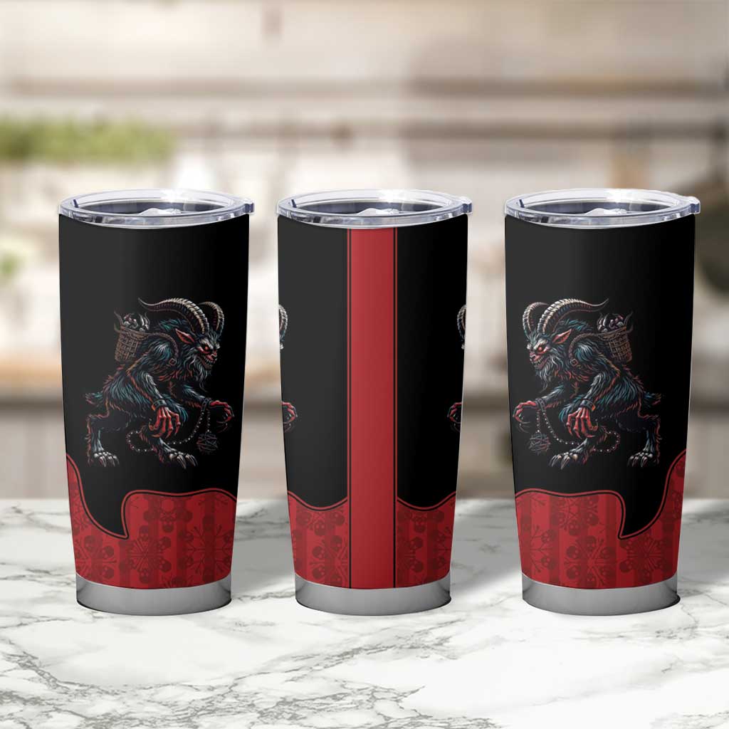 Western Yoke Tumbler Cup Krampus Christmas Horror Style - Wonder Print Shop