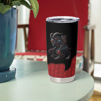 Western Yoke Tumbler Cup Krampus Christmas Horror Style - Wonder Print Shop