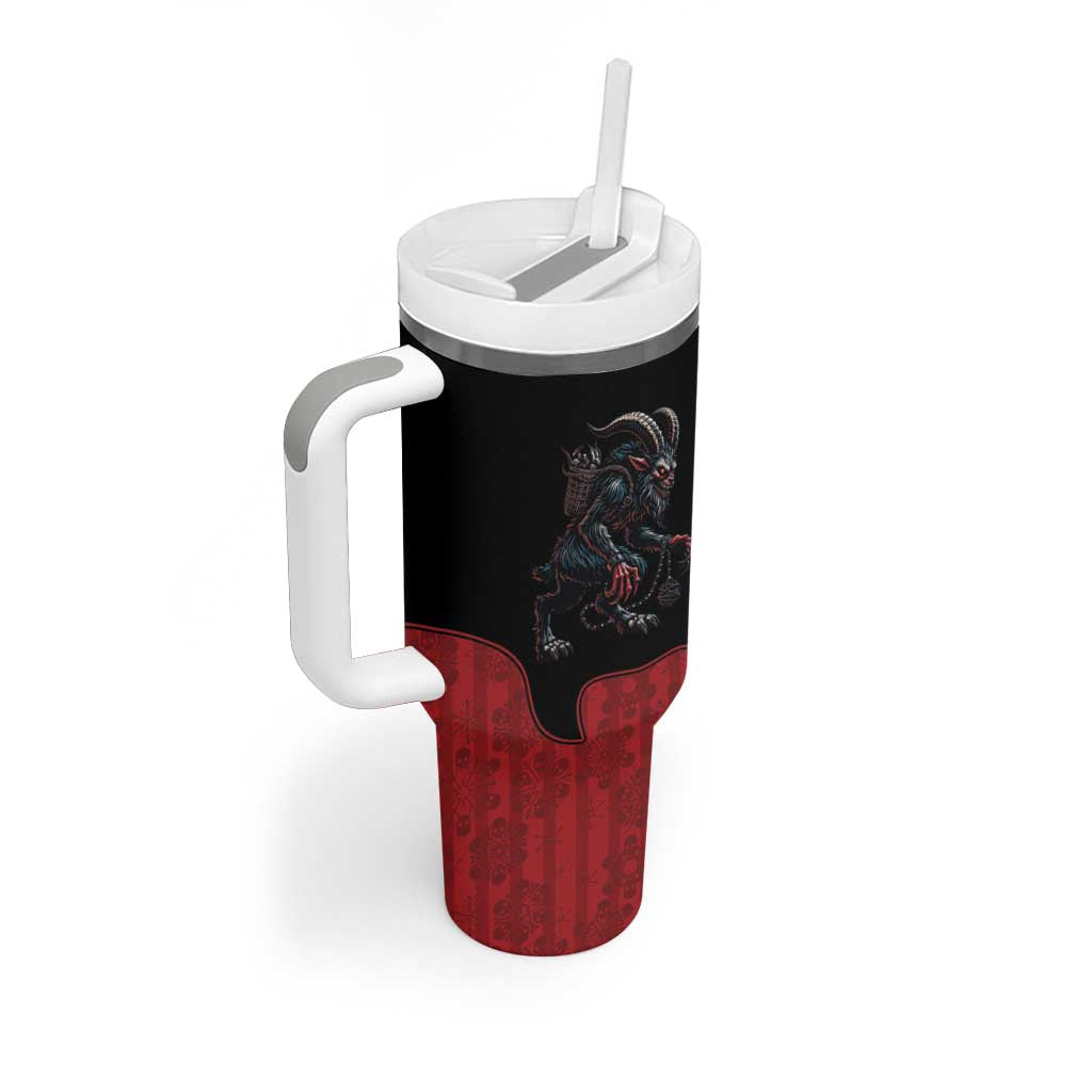 Western Yoke Tumbler With Handle Krampus Christmas Horror Style - Wonder Print Shop