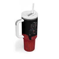 Western Yoke Tumbler With Handle Krampus Christmas Horror Style - Wonder Print Shop