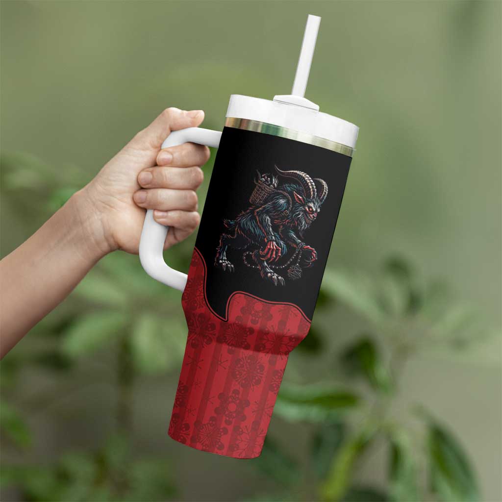 Western Yoke Tumbler With Handle Krampus Christmas Horror Style - Wonder Print Shop
