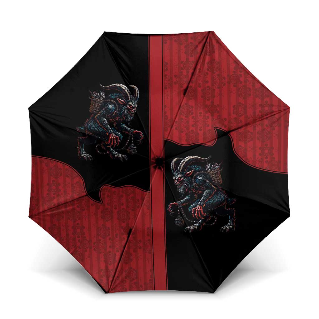 Western Yoke Umbrella Krampus Christmas Horror Style - Wonder Print Shop