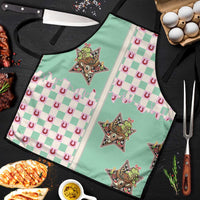 Western Yoke Apron Rudolph Cowboy Christmas Retro Style - Wonder Print Shop