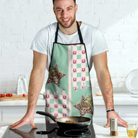 Western Yoke Apron Rudolph Cowboy Christmas Retro Style - Wonder Print Shop